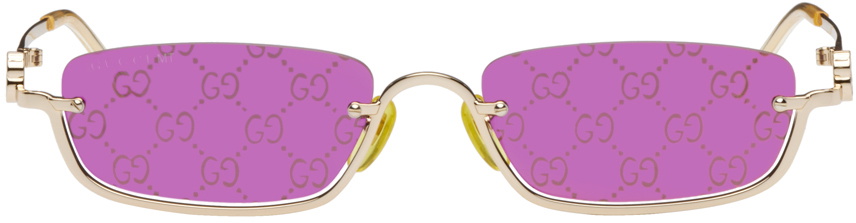 gucci gold sunglasses