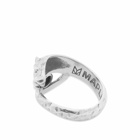 Maple Men's Big Cat Ring in Silver/Onyx