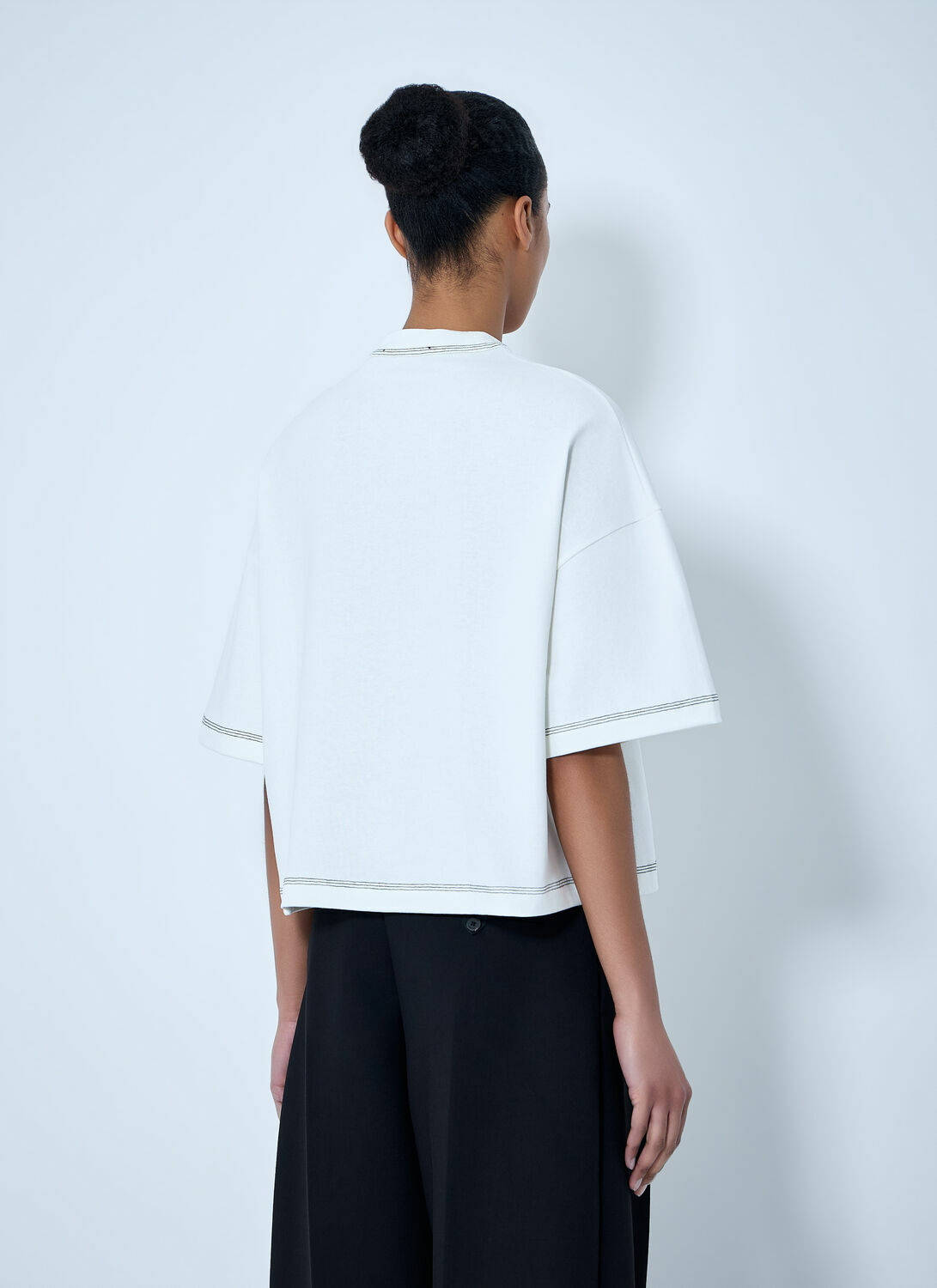 Jacquemus Logo Embroidered Boxy T-Shirt