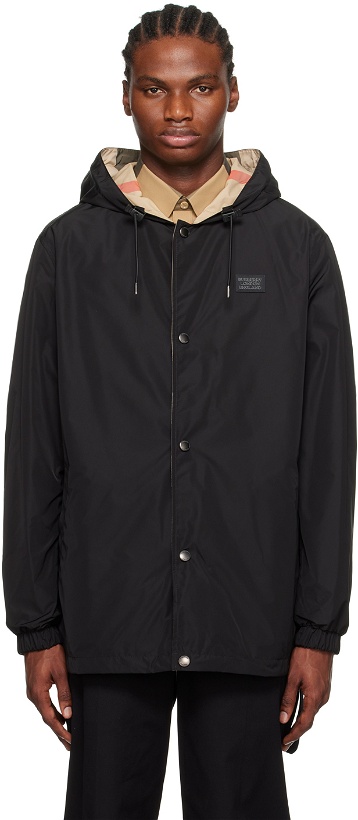 Photo: Burberry Black Reversible Jacket