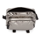 Prada Silver Metallic Messenger Bag
