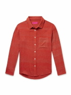 The Elder Statesman - Cashmere-Jacquard Overshirt - Red