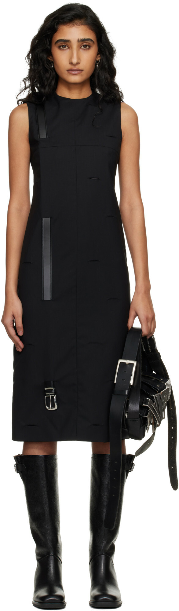 HODAKOVA Black Holy Midi Dress