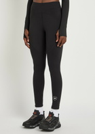 Adidas X Stella Mccartney 7/8 Stretch-jersey Cropped Leggings Black