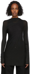 Marques Almeida Black Draped Sweatshirt