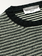 Officine Generale - Marco Striped Knitted Sweater - Brown