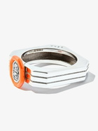 EÉRA 18K White Gold Diamond Enamel Ring