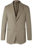 CARUSO - Butterfly Unstructured Stretch-Cotton Suit Jacket - Green