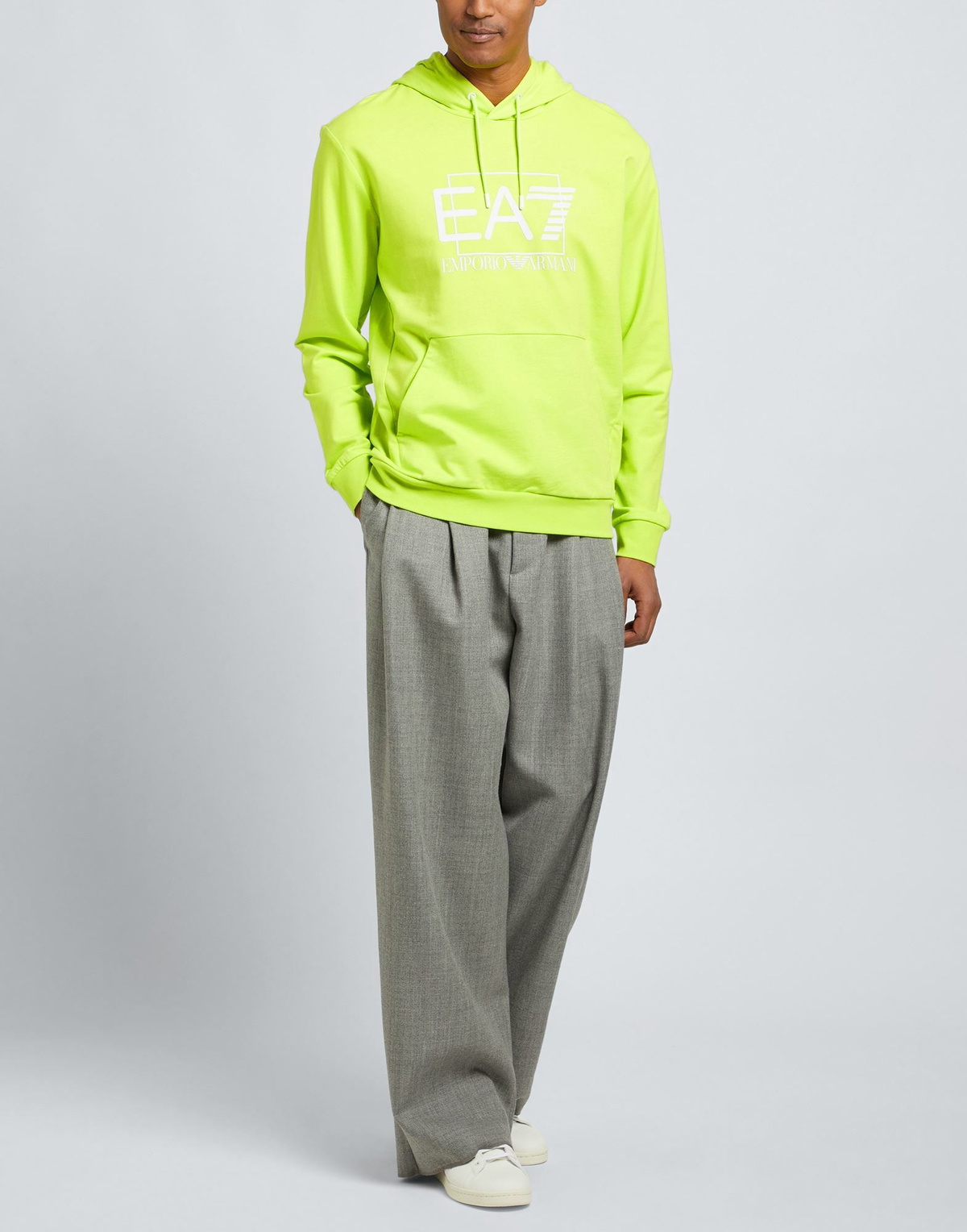 Ea7 Mens Sweatshirt Lime in Green