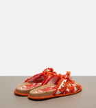 Dolce&Gabbana Majolica fringed brocade slides