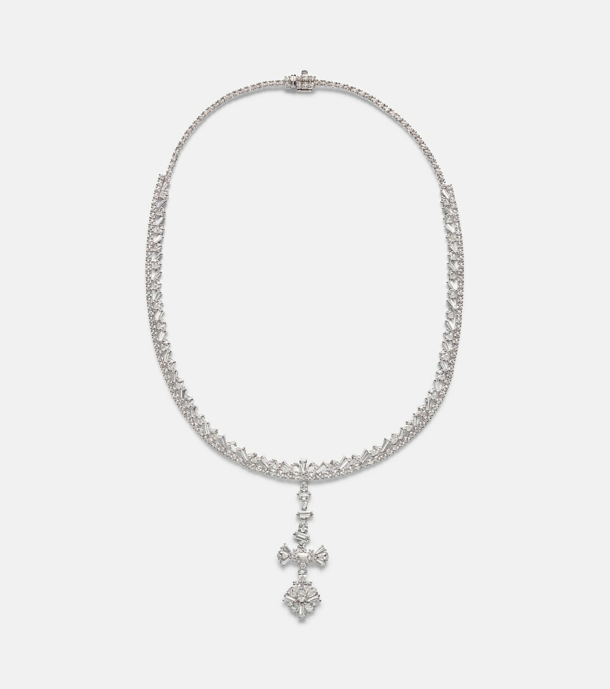 Yeprem Y-Couture 18kt white gold pendant necklace with diamonds