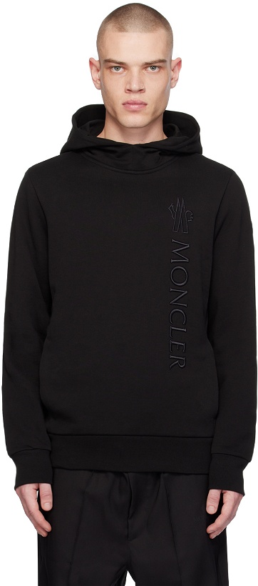 Photo: Moncler Black Embroidered Hoodie