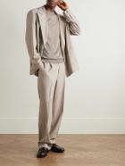 Caruso - Wool, Silk and Cashmere-Blend Sweater - Neutrals
