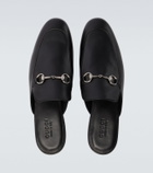 Gucci Jordaan leather mules
