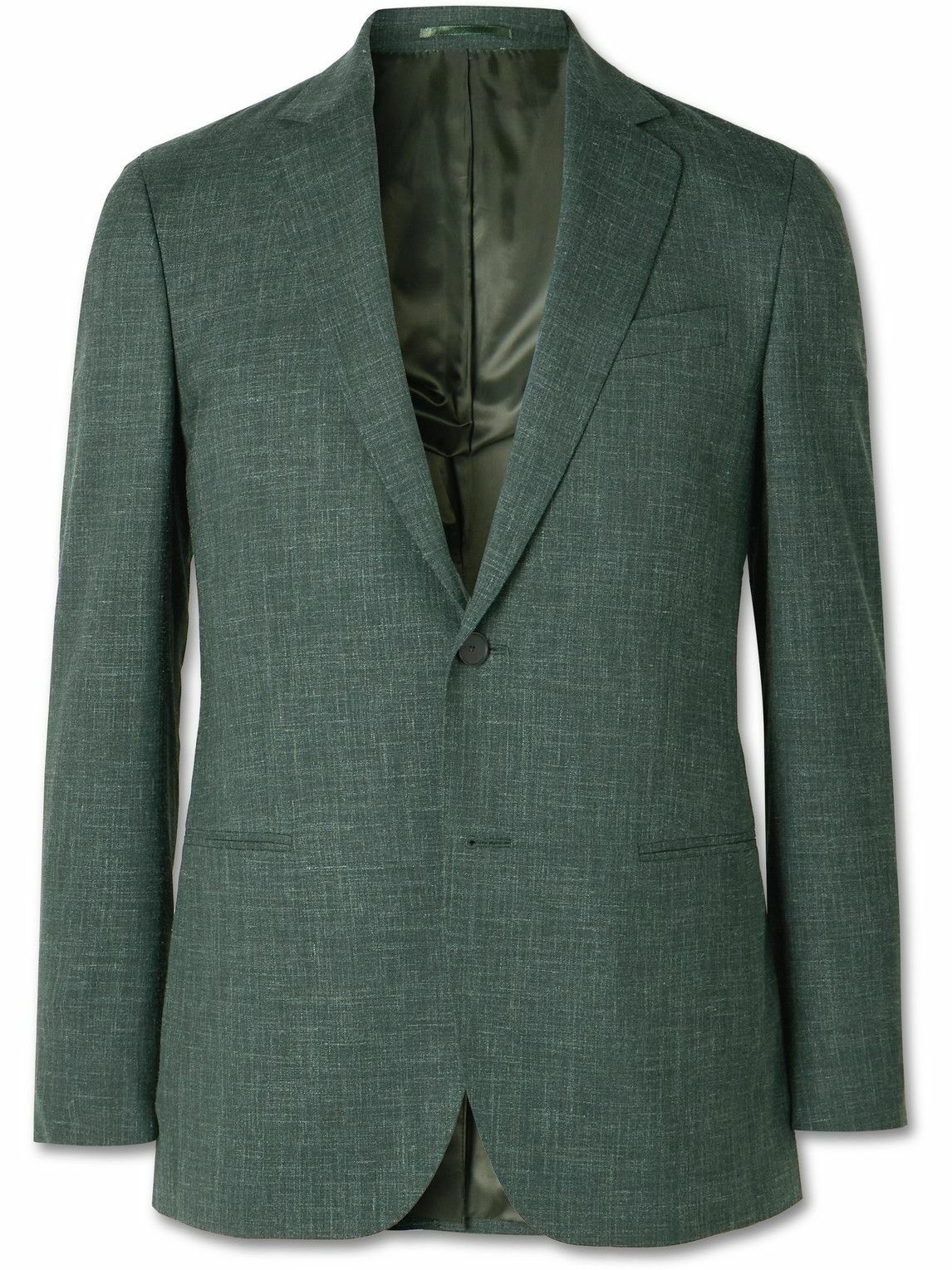 Photo: Mr P. - Virgin Wool, Silk and Linen-Blend Suit Jacket - Green