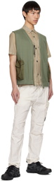 C.P. Company Khaki Zip Vest