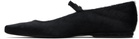 Loulou de Saison Black Leone Pony-Effect Leather Flats