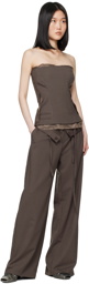 Ottolinger Brown Double Fold Trousers