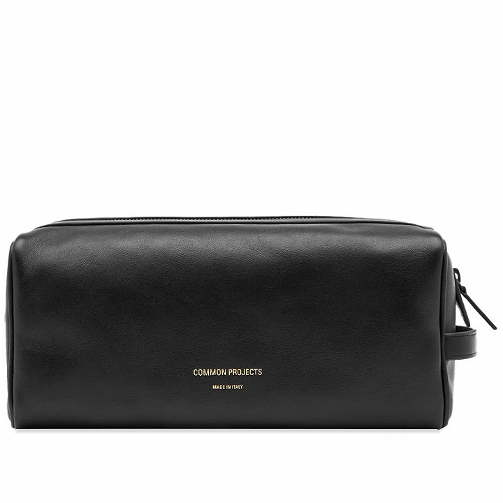 Photo: Common Projects Men's Toiletry Bag in Black