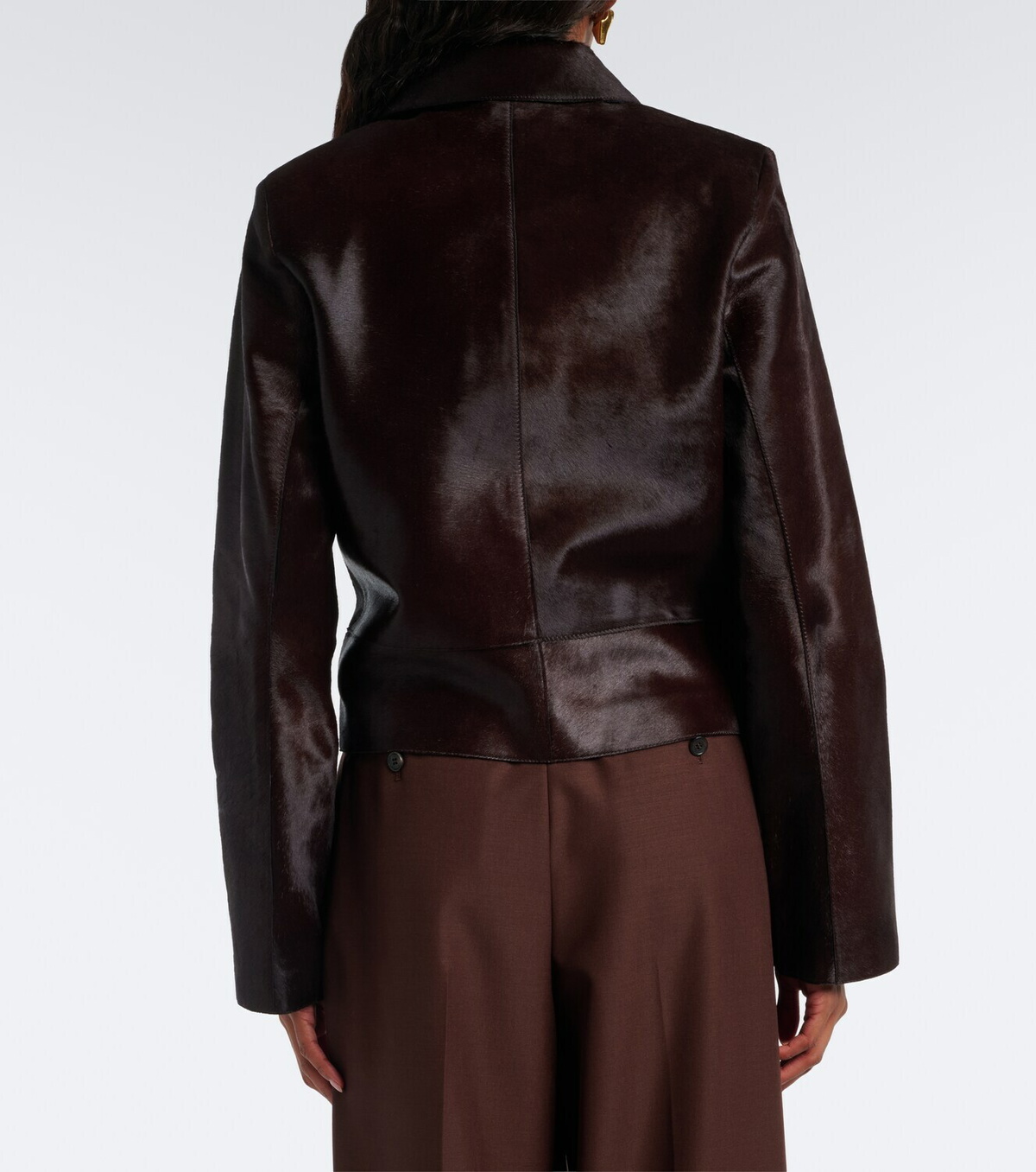 Nour Hammour Hadley calf hair jacket