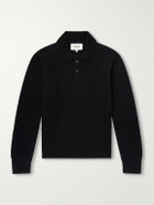 Corridor - Woven Alpaca-Blend Polo Sweater - Black