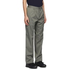 GR10K Green Wool Tailored Military Pants