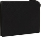 Gucci Black GG Rubber Effect Pouch