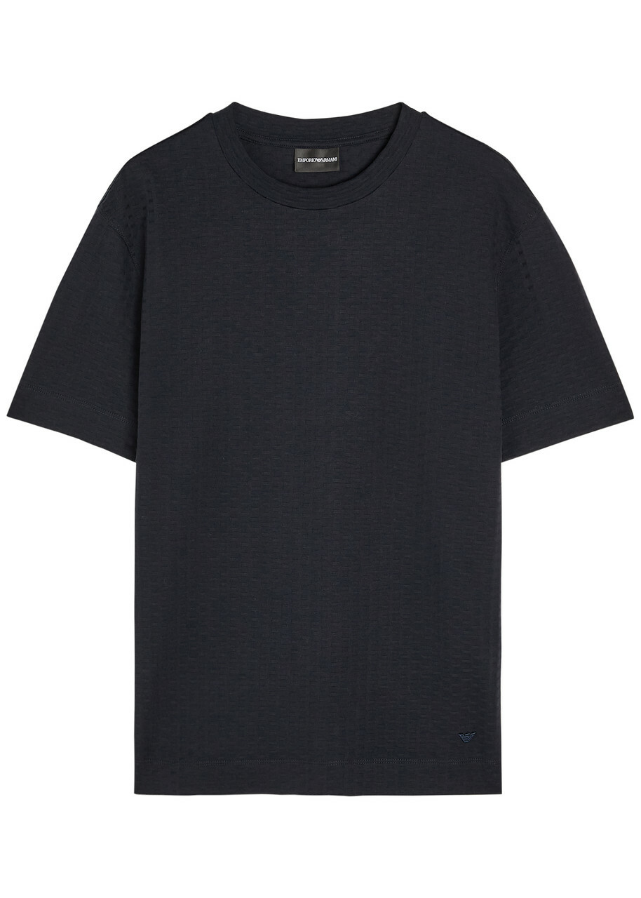 Emporio Armani Blue Floral Print T-shirt Emporio Armani