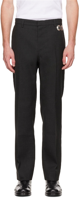 Photo: Stefan Cooke Gray Polyester Trousers
