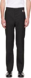Stefan Cooke Gray Polyester Trousers