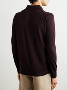Loro Piana - Slim-Fit Wish Virgin Wool Polo Shirt - Burgundy