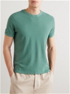 Incotex - Zanone Slim-Fit IceCotton-Piqué T-Shirt - Green