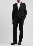 Helmut Lang Straight-leg Wool Trousers Black