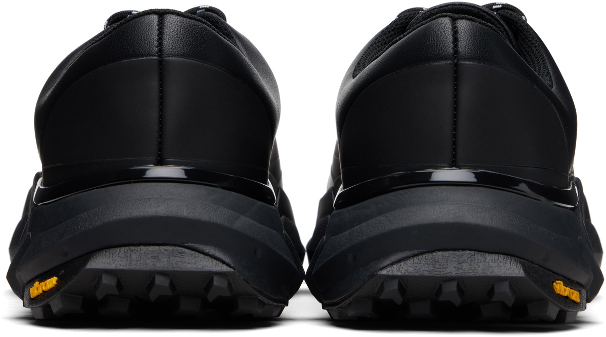 Comme des Garçons Homme Black Synthetic Leather Low Top Sneakers