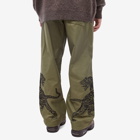 Maharishi Men's Duelling Tigers Loose Sno Pant in Olive