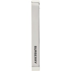 Burberry Silver Engraved Tie Bar