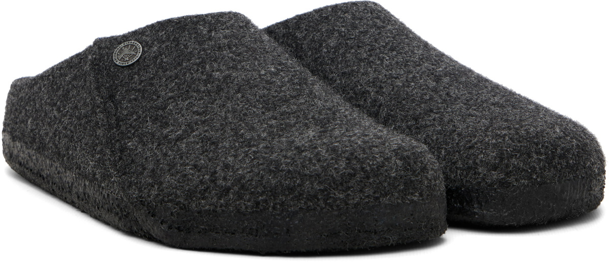 Birkenstock Gray Regular Zermatt Felt Loafers
