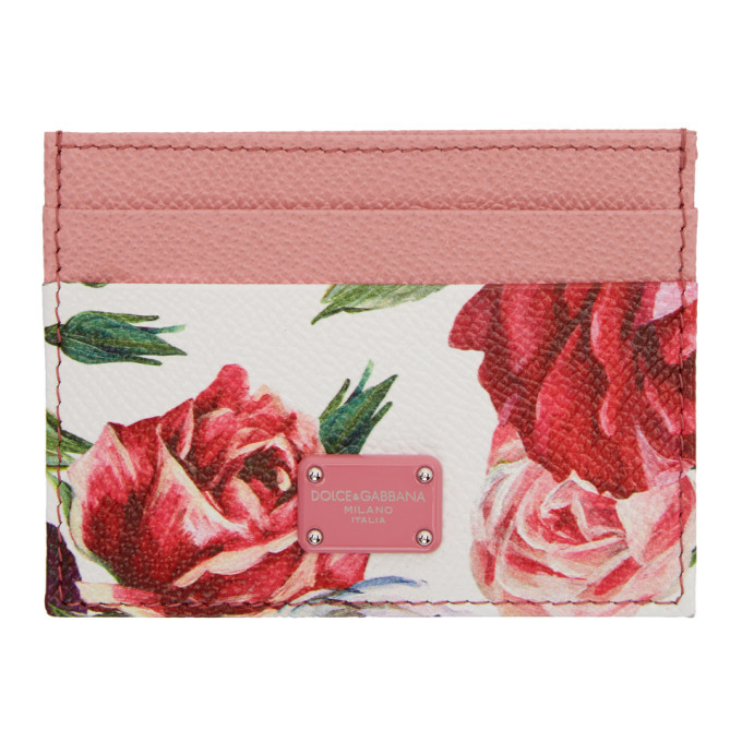 Dolce and gabbana shop floral card holder