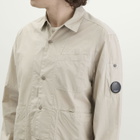 C.P. Company Men's Popeline Lens Overshirt in Dove