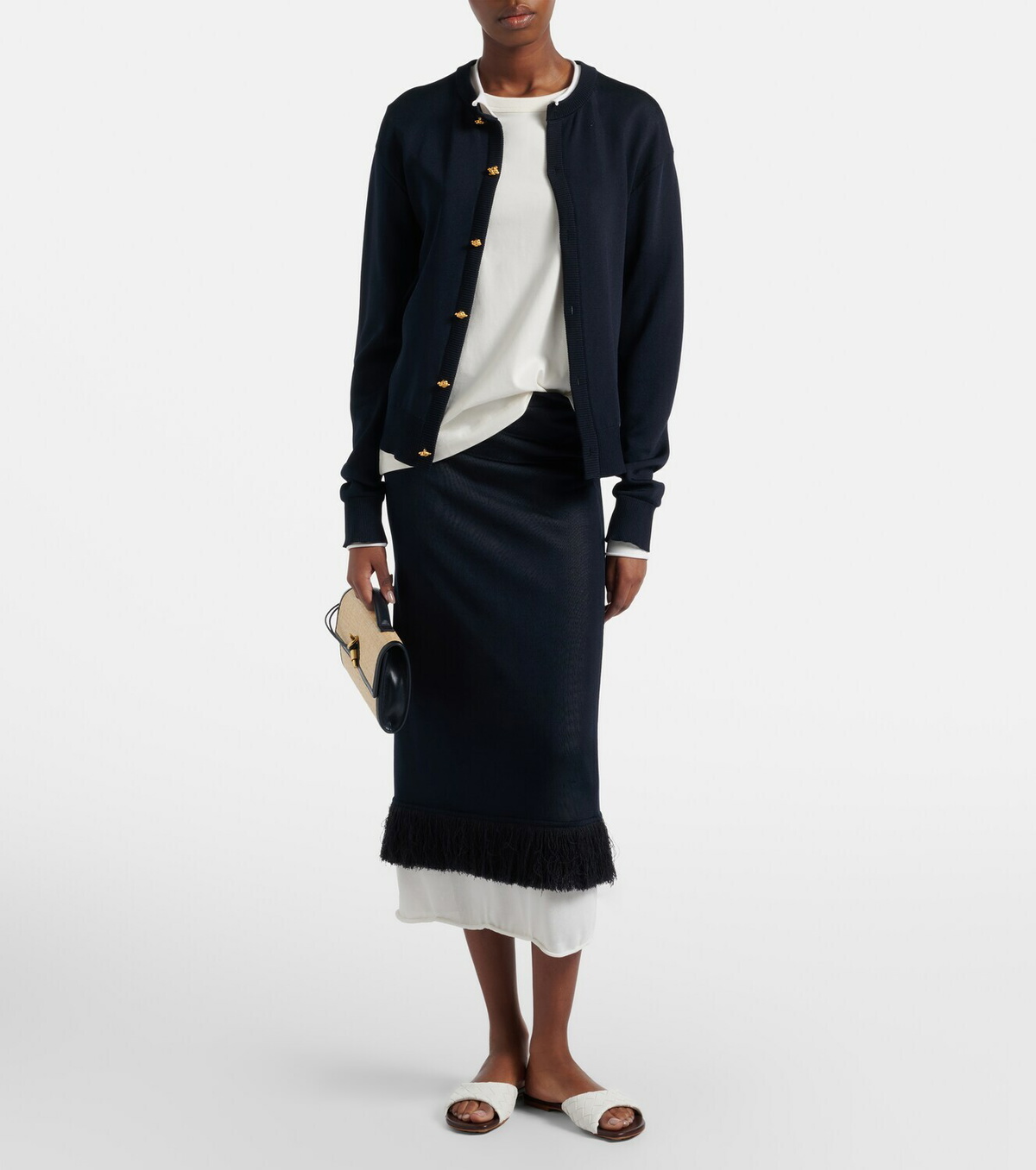 Bottega Veneta Livia leather mules