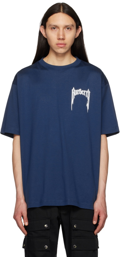 Photo: Burberry Blue Printed T-Shirt