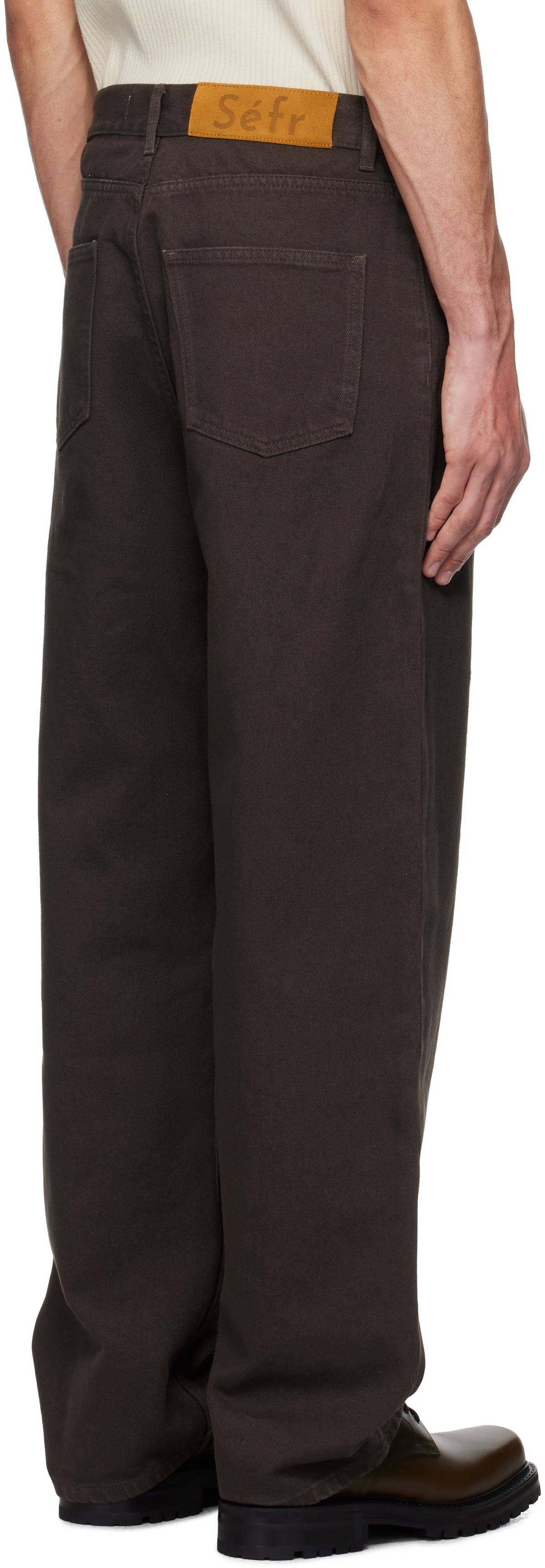 Séfr Brown Wide Cut Jeans
