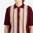 Malbon Men's Jude Knitted Polo in Vino Rose