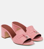 Loro Piana Summer Charms suede mules