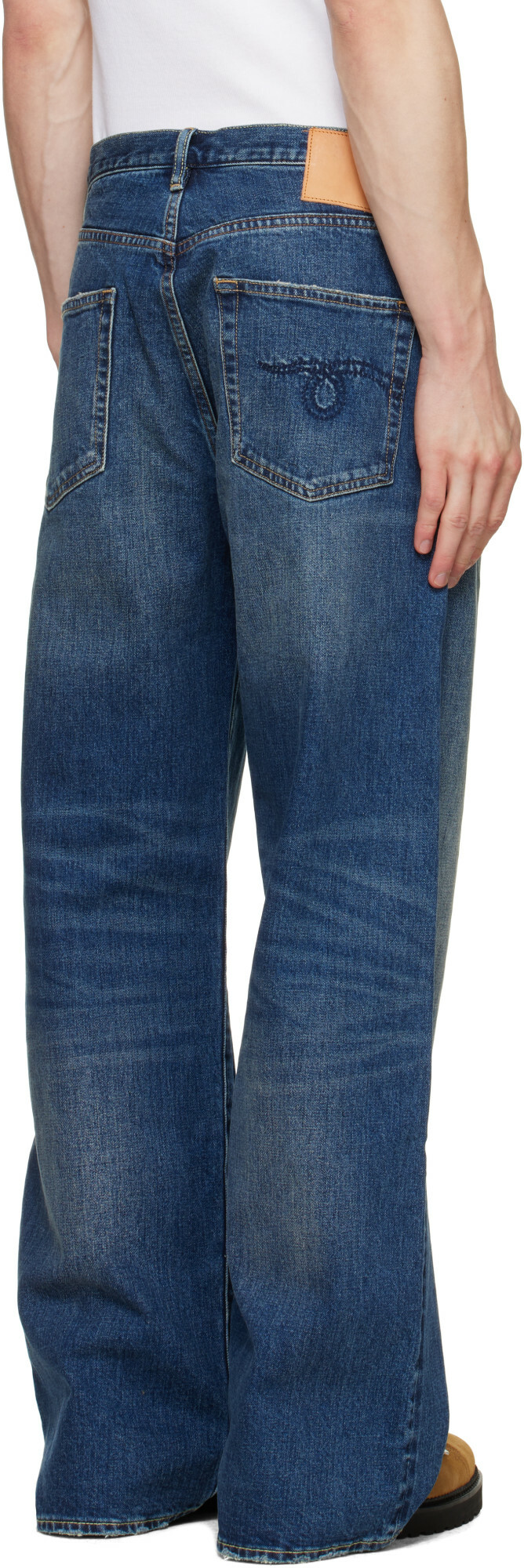 R13 Blue D'Arcy Loose Jeans