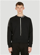 Laced Sweatshirt in Black