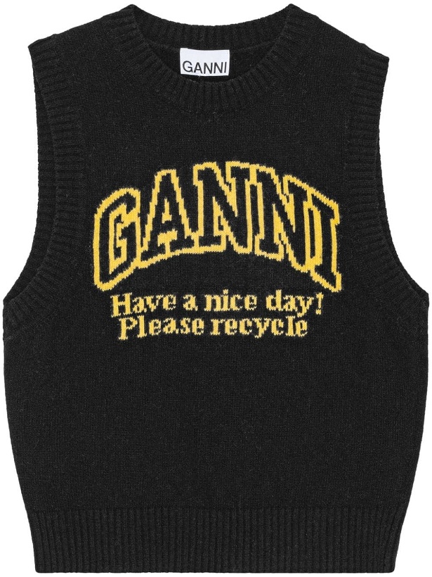 Photo: GANNI - Logo Wool Vest