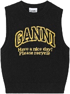GANNI - Logo Wool Vest