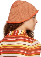 Eckhaus Latta Brown & Orange Field Bucket Hat