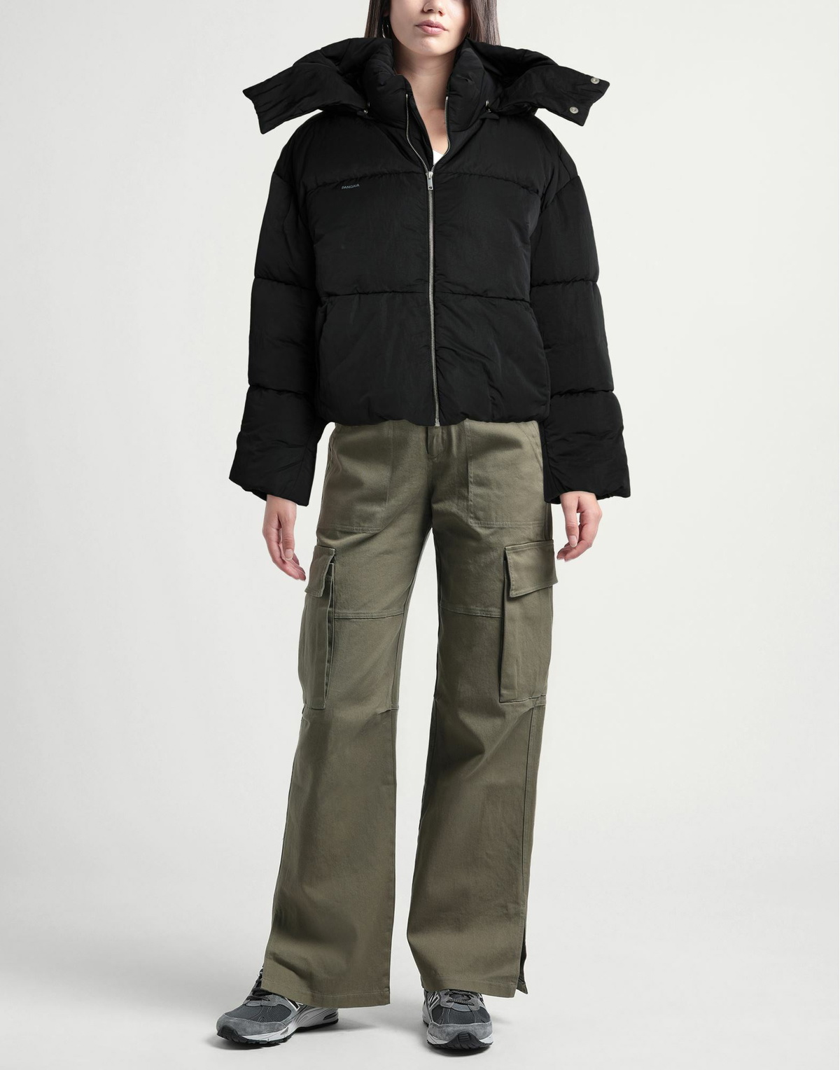 Pangaia Womens Puffer in Black